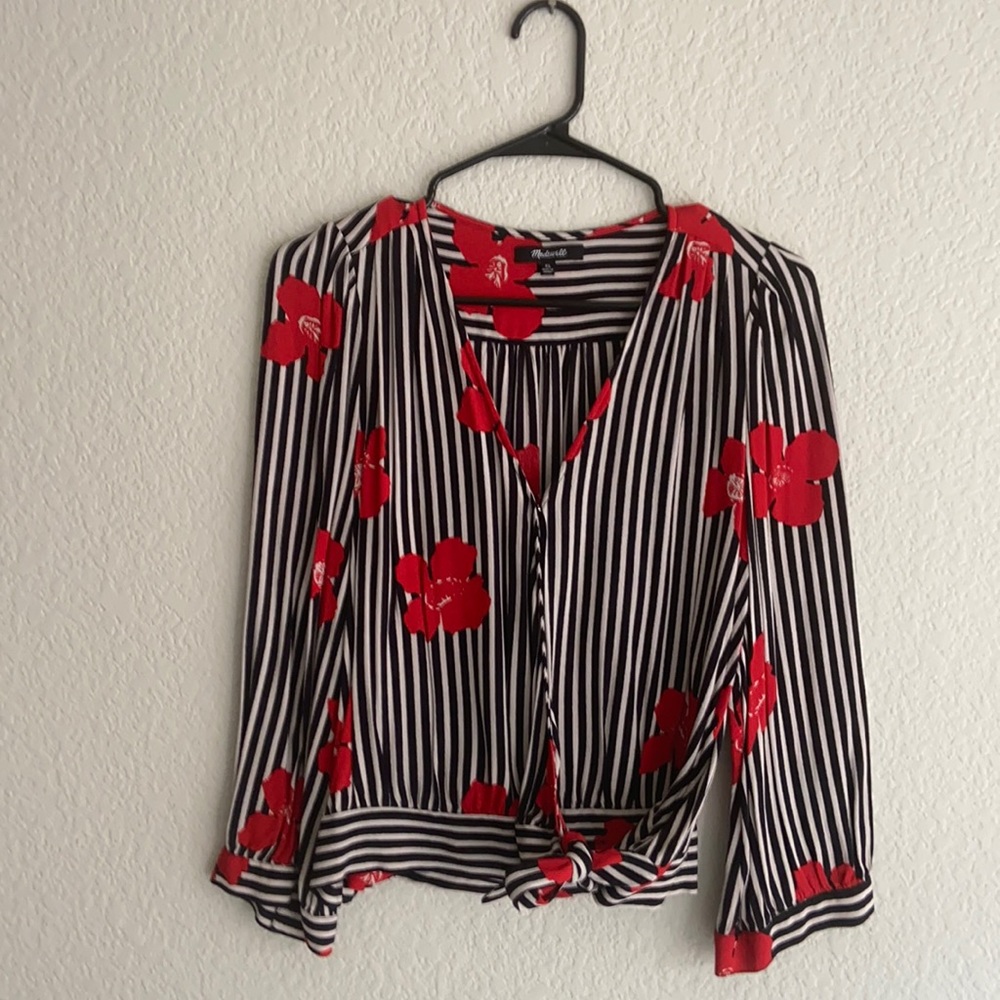madewell tie top